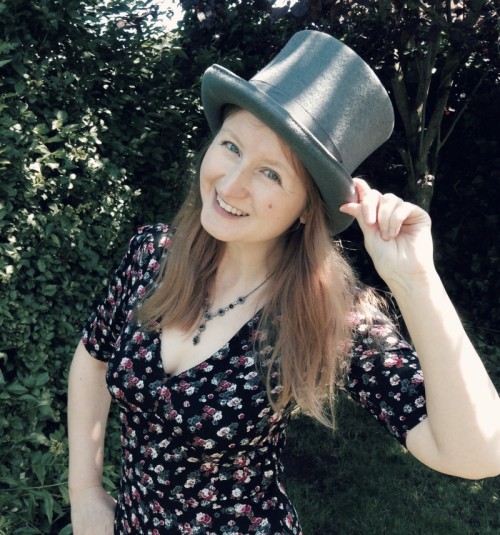 Author in a top hat