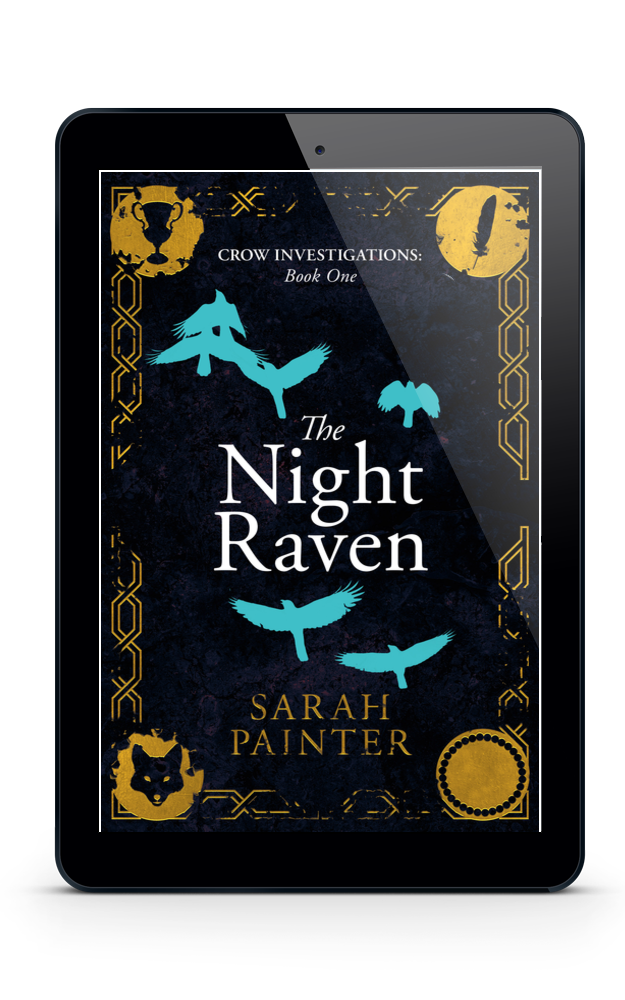 The Night Raven on an eReader